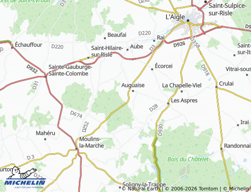 MICHELIN Le Châtelet map - ViaMichelin