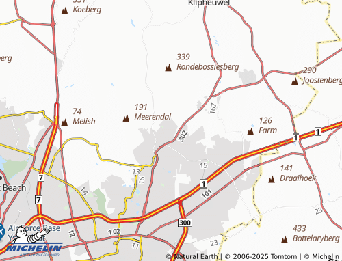 MICHELIN Brentwood Park-Durbanville map - ViaMichelin