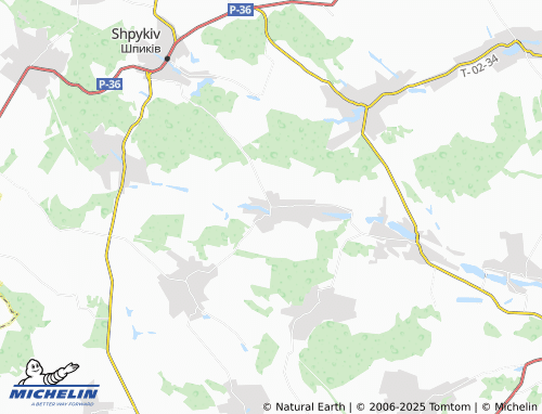 MICHELIN Silnytsia map - ViaMichelin