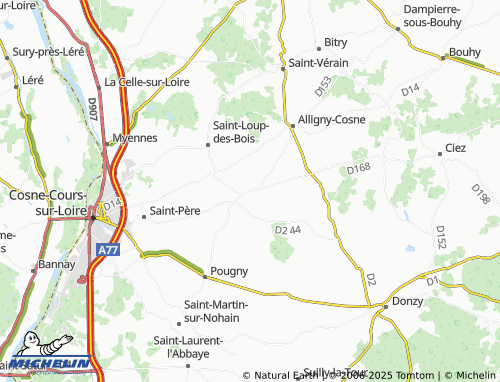 MICHELIN Parigny map - ViaMichelin