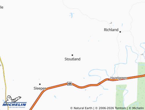 Mapa MICHELIN Stoutland - ViaMichelin