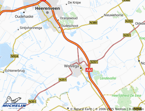 MICHELIN Nijeholtwolde map - ViaMichelin