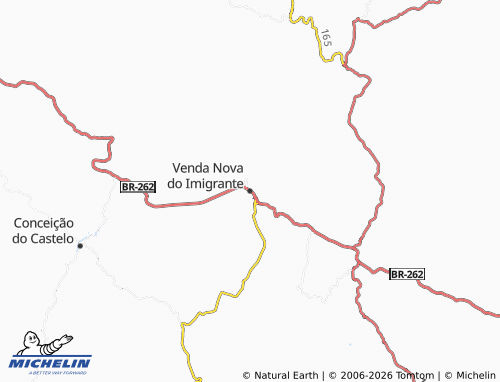 Mapa MICHELIN Venda Nova do Imigrante - ViaMichelin