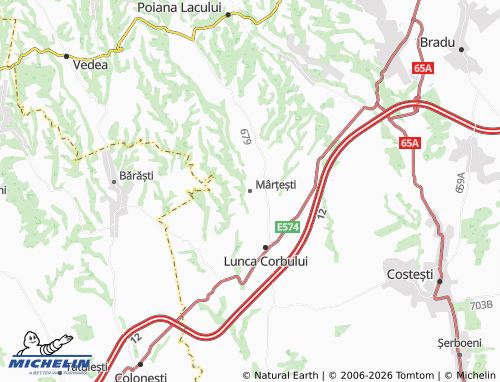 Carte MICHELIN Mârțești - ViaMichelin