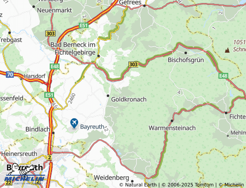MICHELIN Brandholz map - ViaMichelin