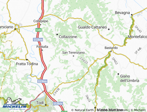 Carte MICHELIN San Terenziano - ViaMichelin