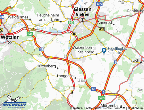 MICHELIN Linden map - ViaMichelin