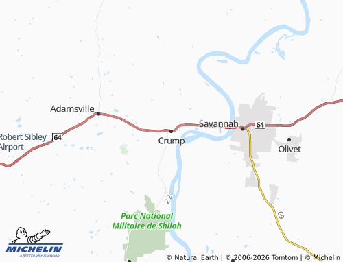 Carte MICHELIN Crump - ViaMichelin
