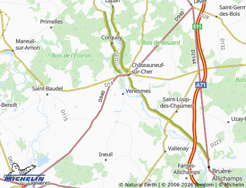 Mappa MICHELIN Venesmes - ViaMichelin