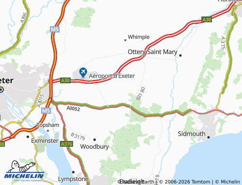 Carte MICHELIN Aylesbeare - ViaMichelin