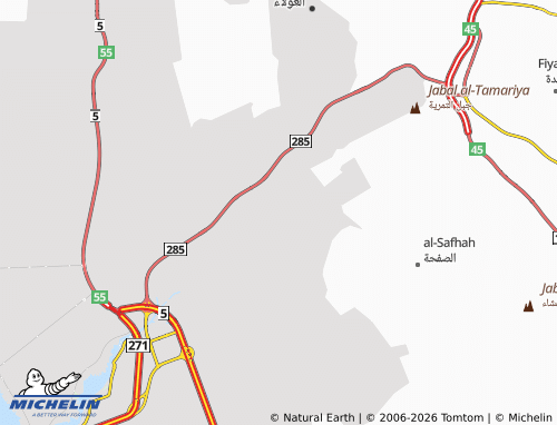Carte MICHELIN al-Wafa' - ViaMichelin