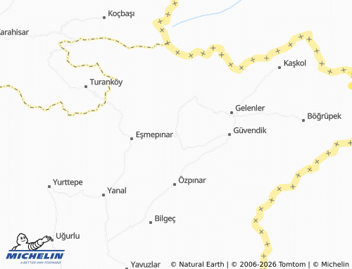 Kaart MICHELIN Ömerdağı - ViaMichelin