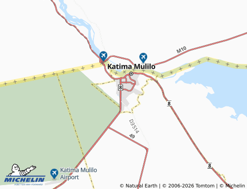 MICHELIN-Landkarte Katima Mulilo Extension 7 - ViaMichelin