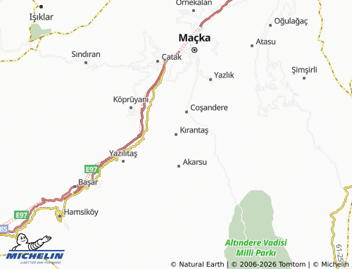 Kaart MICHELIN Kırantaş - ViaMichelin