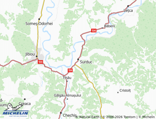 Kaart MICHELIN Surduc - ViaMichelin