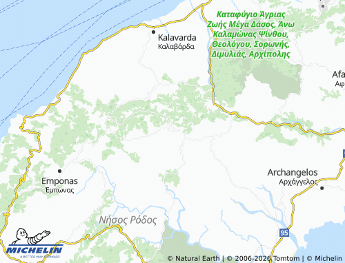 Carte MICHELIN Apollona - ViaMichelin