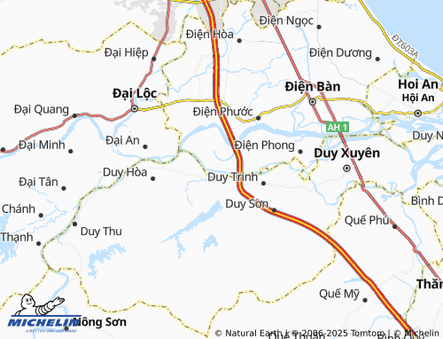 Kaart MICHELIN Điện Quang - ViaMichelin