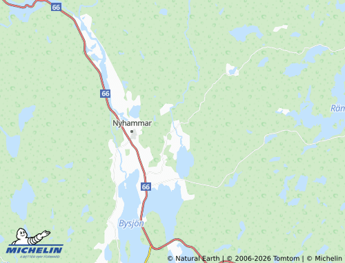 MICHELIN-Landkarte Saxhyttan - ViaMichelin
