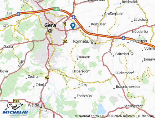 Mappa MICHELIN Kauern - ViaMichelin