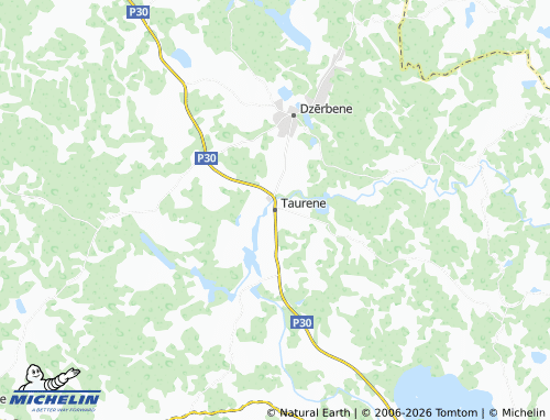 Mapa MICHELIN Taurenes pagasts - ViaMichelin
