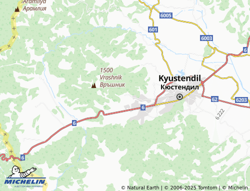 MICHELIN Gorna Brestnitsa map - ViaMichelin