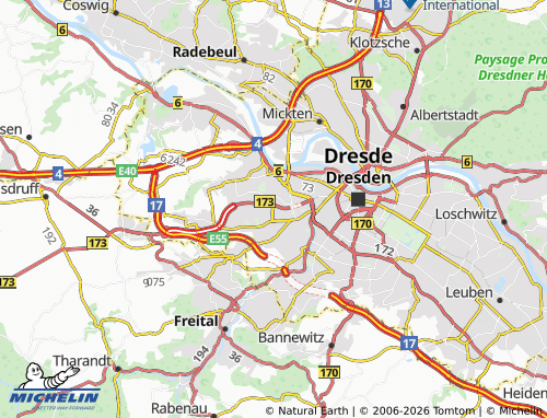 MICHELIN-Landkarte Gorbitz-Ost - ViaMichelin