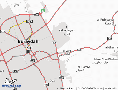 MICHELIN-Landkarte al-Jarad - ViaMichelin