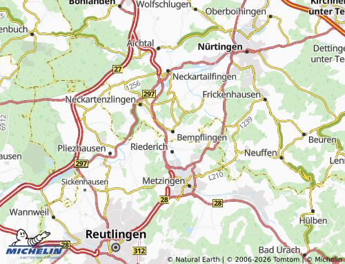 Mapa MICHELIN Bempflingen - ViaMichelin