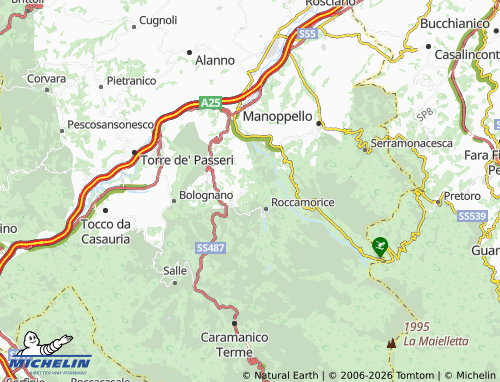 Mapa MICHELIN Abbateggio - ViaMichelin