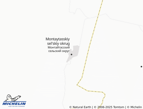 MICHELIN Montaytasskiy sel'skiy okrug map - ViaMichelin