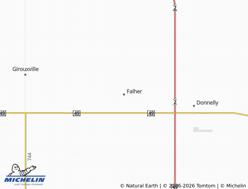 Mapa MICHELIN Falher - ViaMichelin