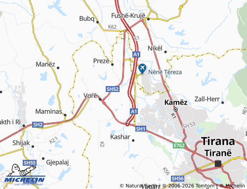 MICHELIN-Landkarte Mukaj - ViaMichelin