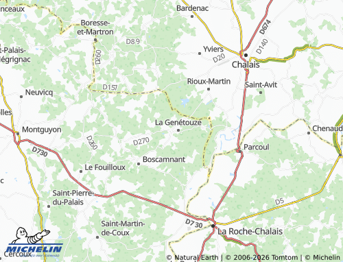 Carte MICHELIN Jourdain - ViaMichelin