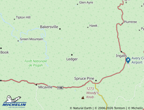 Carte MICHELIN Ledger - ViaMichelin