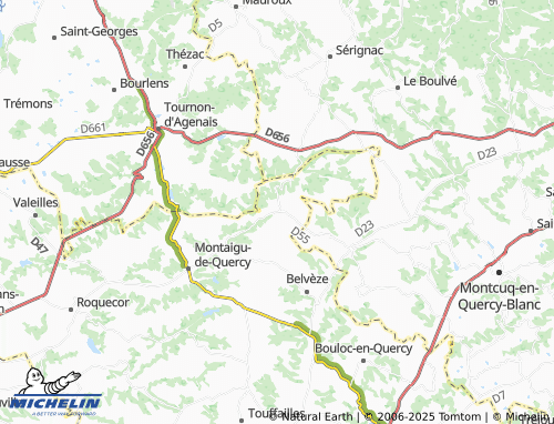 MICHELIN Couloussac map - ViaMichelin