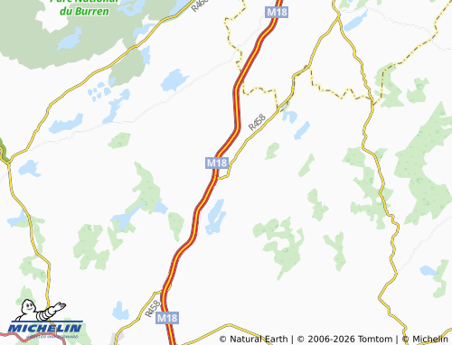 Carte MICHELIN Crusheen - ViaMichelin
