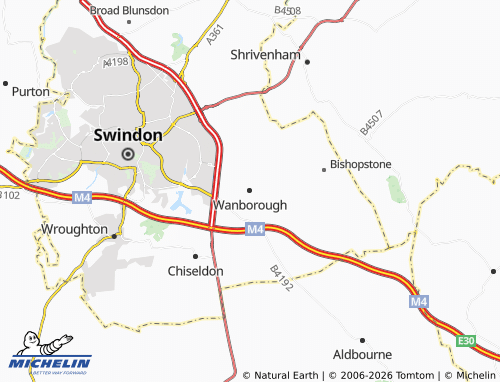 Carte MICHELIN Wanborough - ViaMichelin