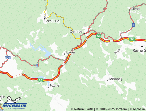 MICHELIN Sopač map - ViaMichelin
