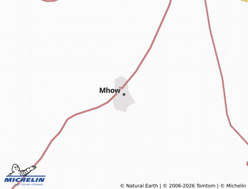 MICHELIN Mhow map - ViaMichelin