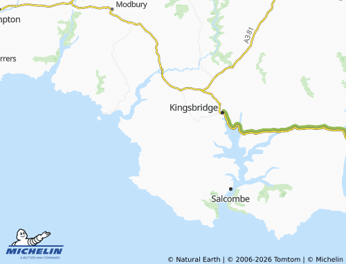 MICHELIN South Milton map - ViaMichelin