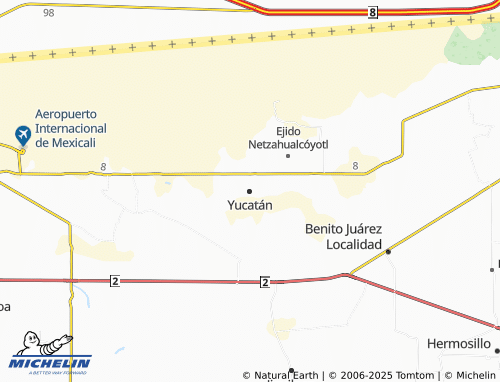 MICHELIN Yucatán map - ViaMichelin