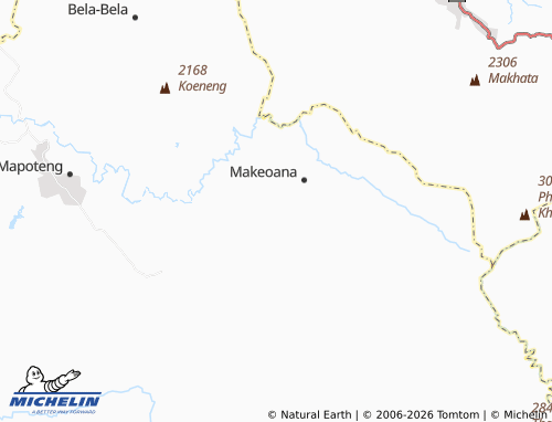 Mapa MICHELIN Tlooelang - ViaMichelin