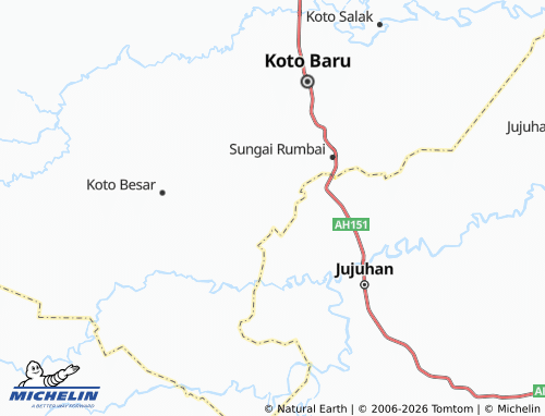 MICHELIN Koto Ranah map - ViaMichelin
