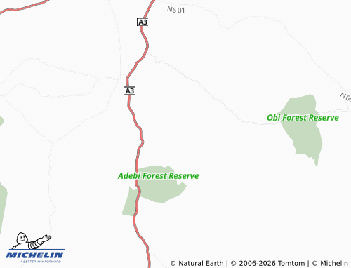 Mappa MICHELIN Akarekwu - ViaMichelin