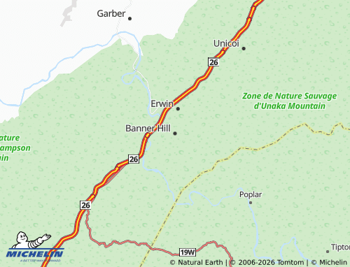 Mapa MICHELIN Banner Hill - ViaMichelin