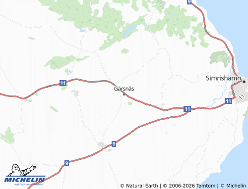 Carte MICHELIN Gärsnäs - ViaMichelin