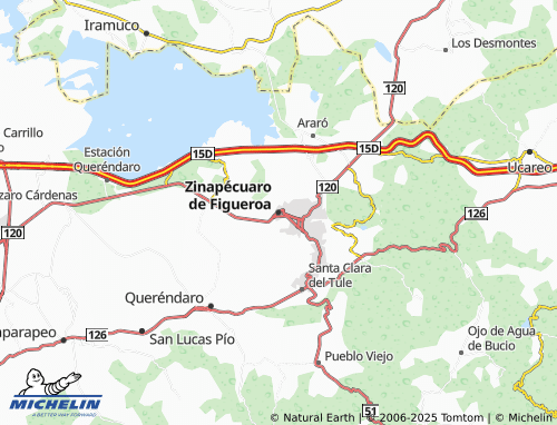 Mappa MICHELIN Zinapécuaro de Figueroa - ViaMichelin