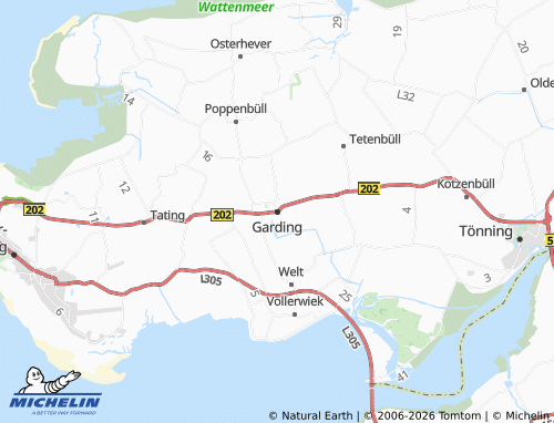 MICHELIN Garding map - ViaMichelin