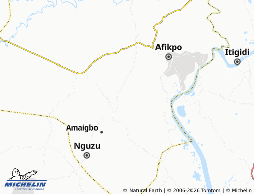 Mapa MICHELIN Asaga Amangwu - ViaMichelin