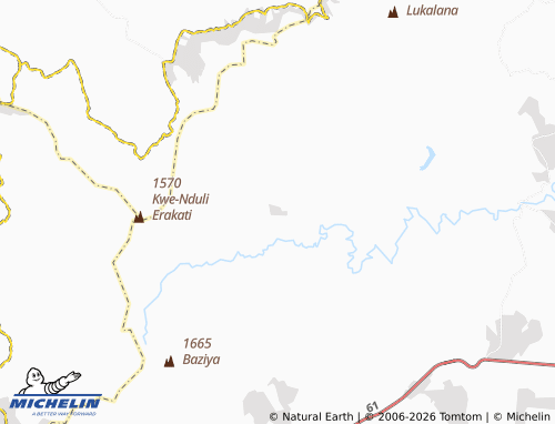 MICHELIN-Landkarte Langeni Forest Station - ViaMichelin